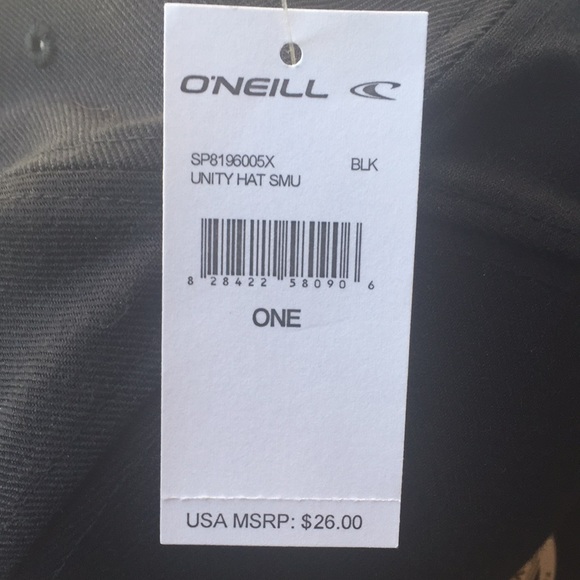 O'Neill Utility Hat  Black w White Snapback OS - Picture 11 of 11
